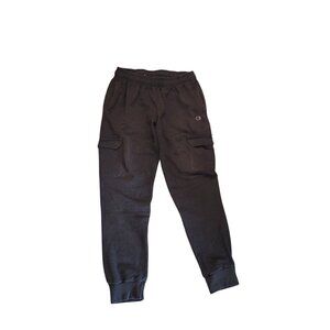 Champion Mens Cargo Jogger Pants Large Gray Cotton/Polyester